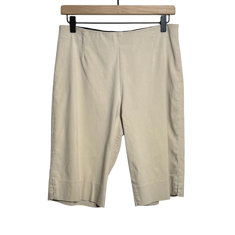 Equestrian Womens Shorts S/M Beige Tan Elastic Waist Stretch Horse Jockey Active